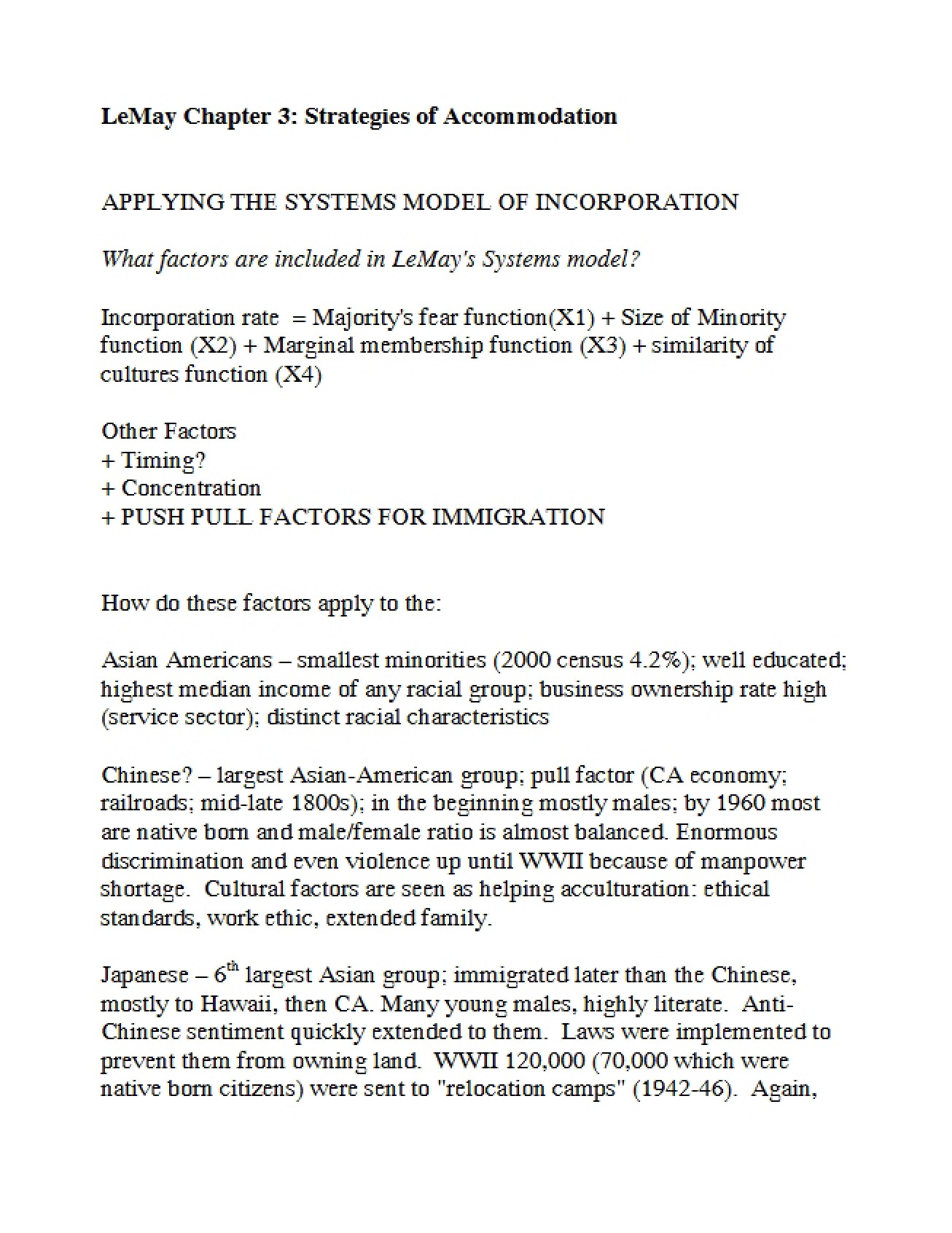 Class Notes Ethnic Politics