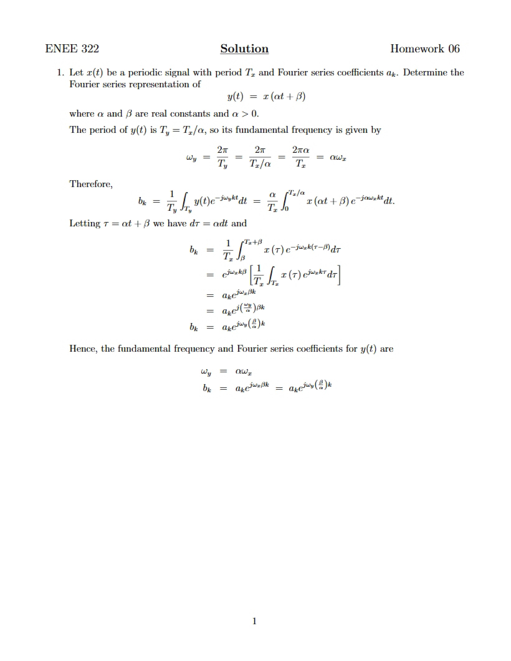 Solutions for HW 6