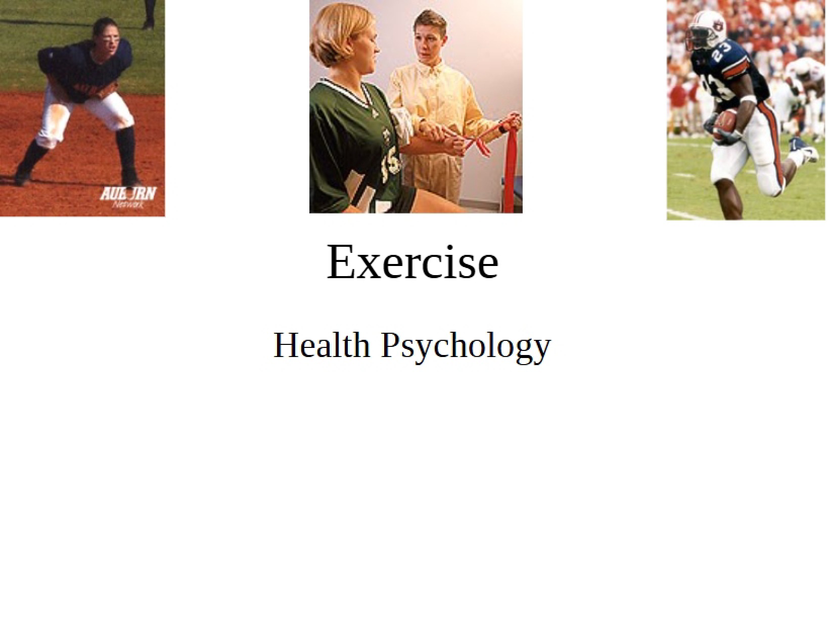 Exercise in Health Psychology