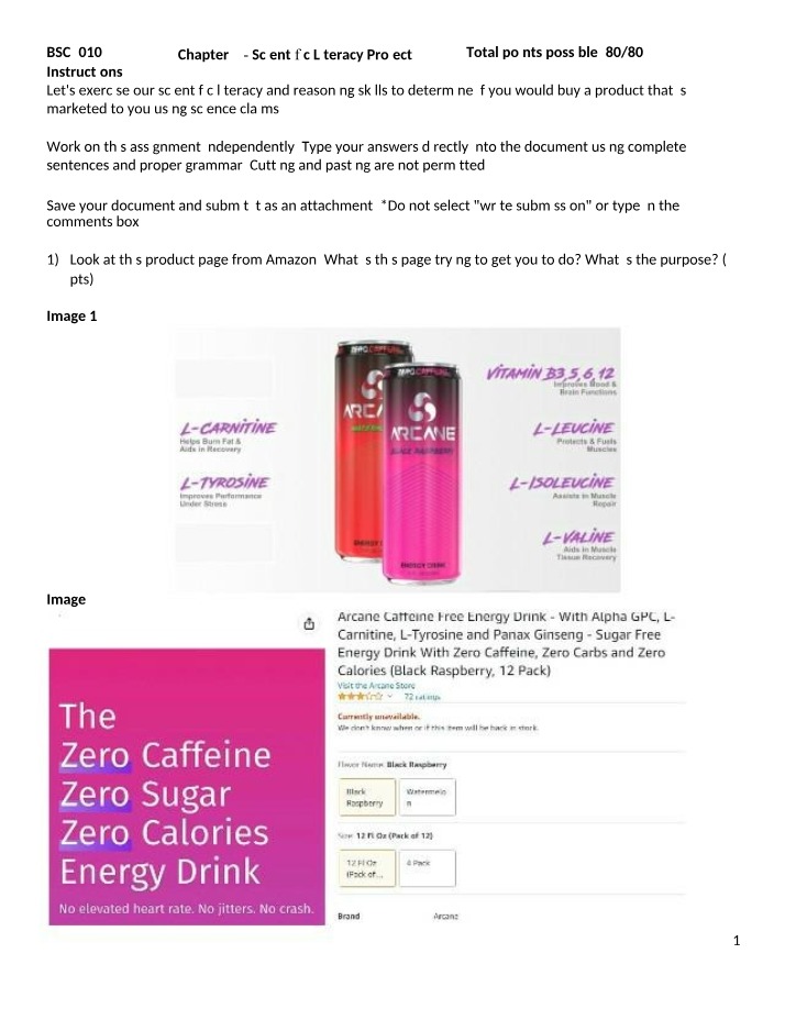 Scientific Claims in a Product - Determining Reliability