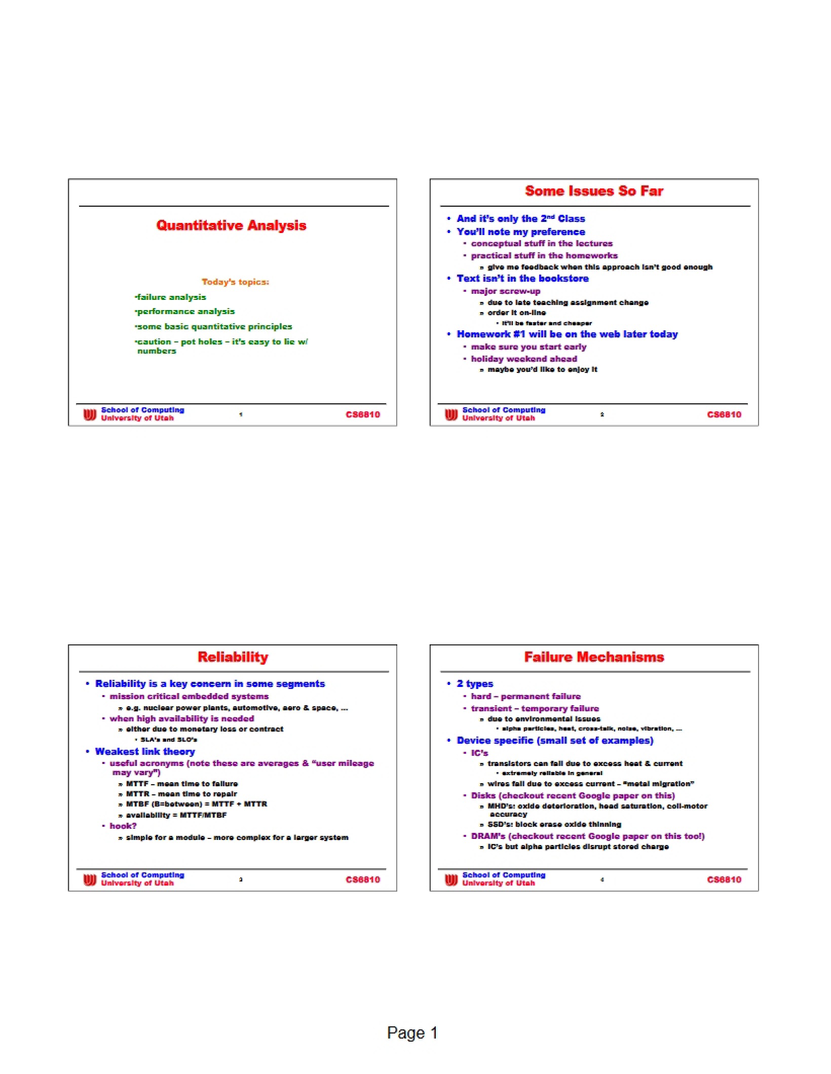 Analysis using Quantitative Methods