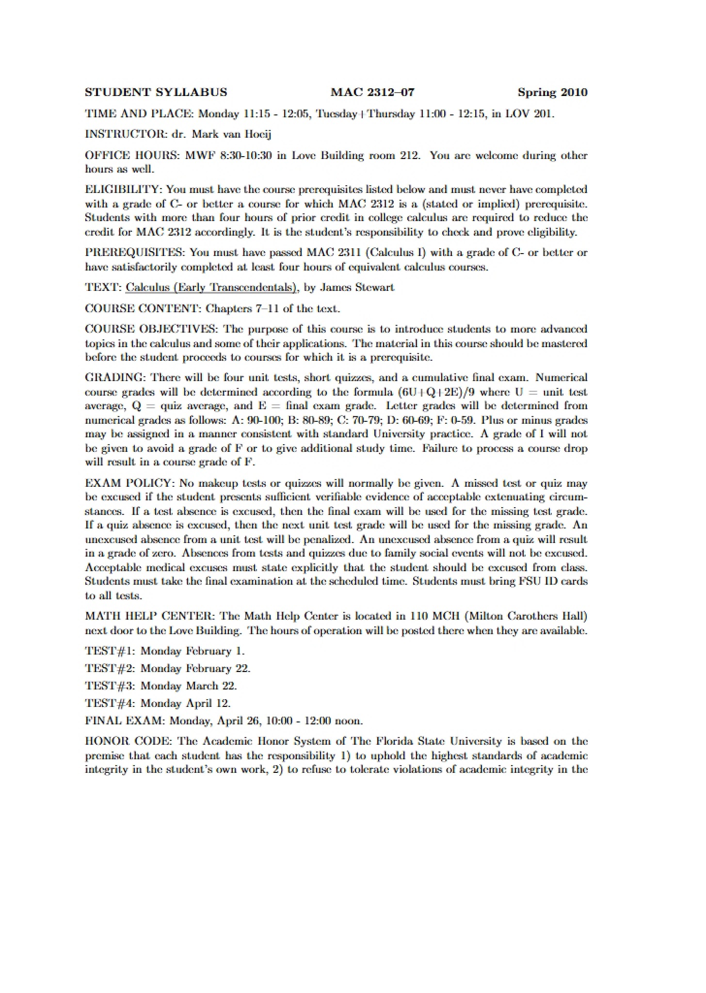 Class Structure and Rules