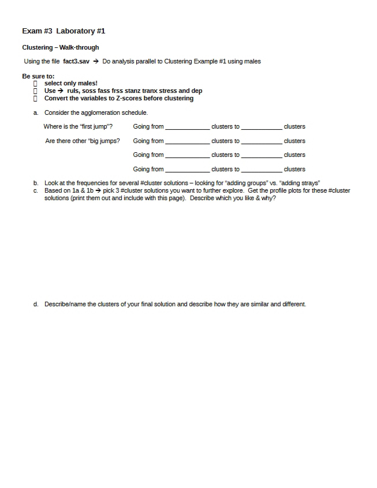 Third Multivariate Exam
