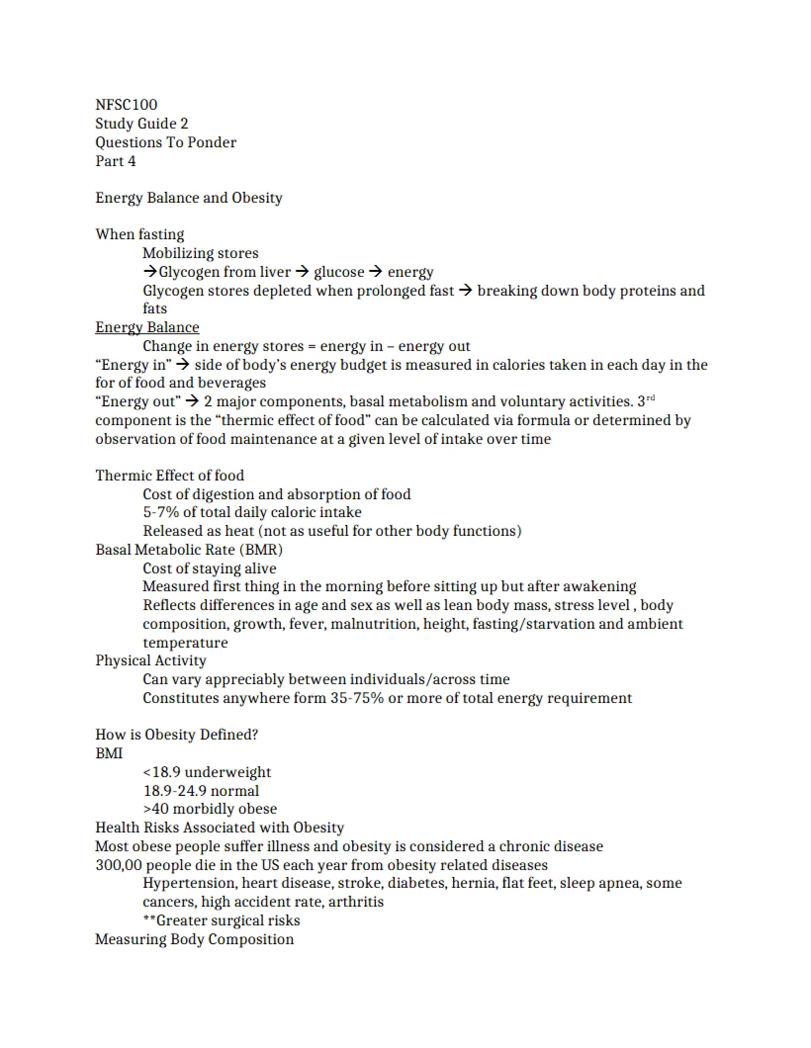 Exam 2 Prep Guide
