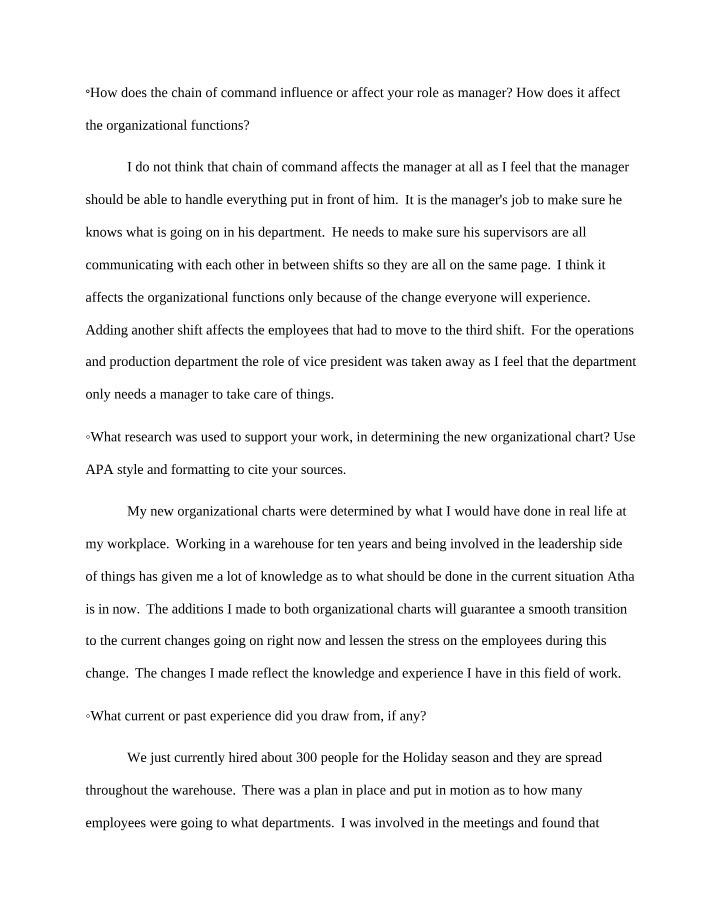 BUSINESS 3000 - Unit Reflection