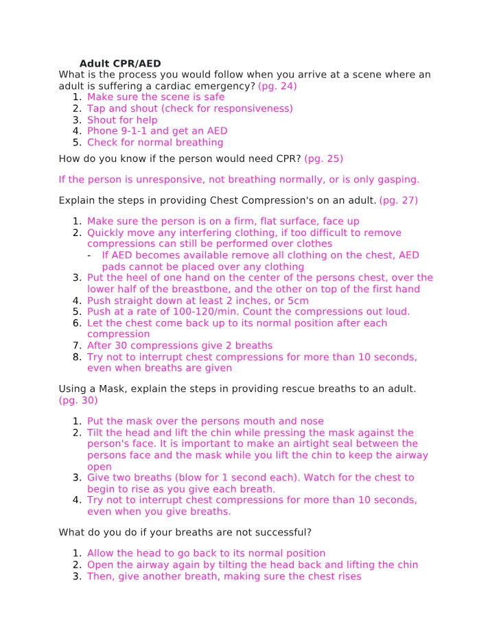 CPR-AED Process - Call for Safety