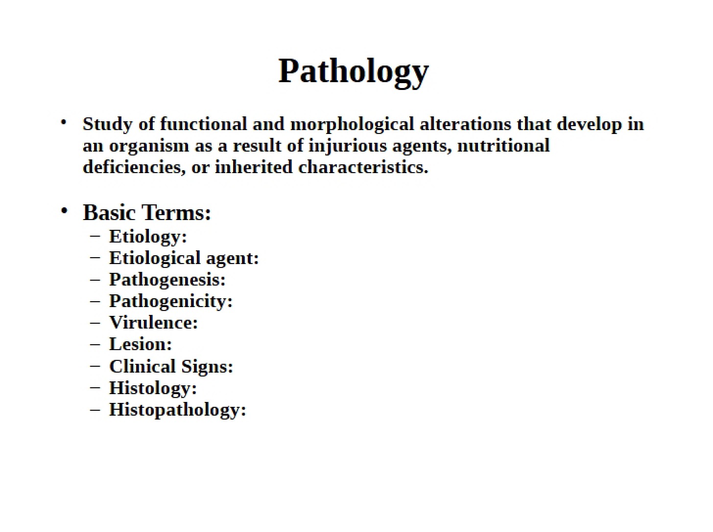 Pathology (Lecture 5)