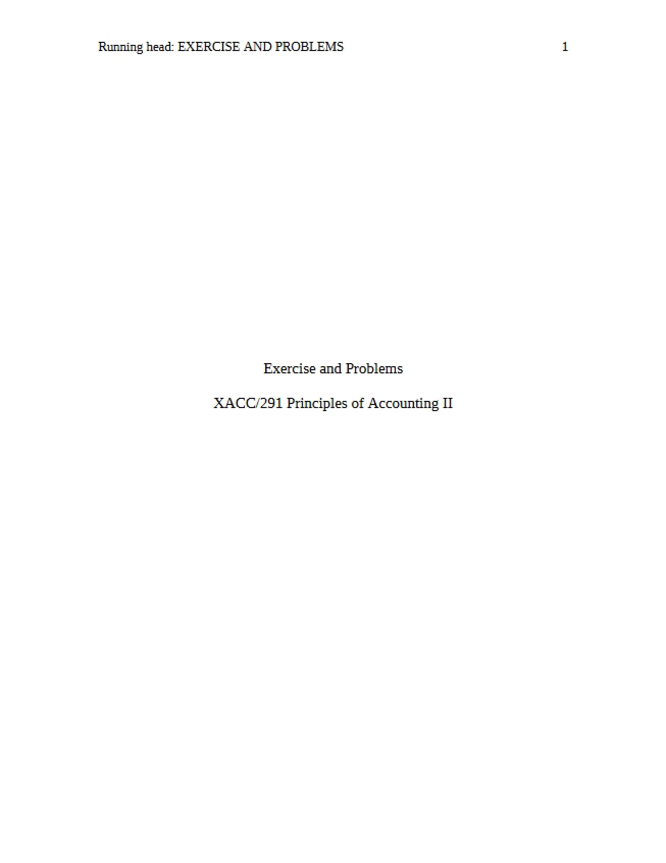 Problems and Exercises