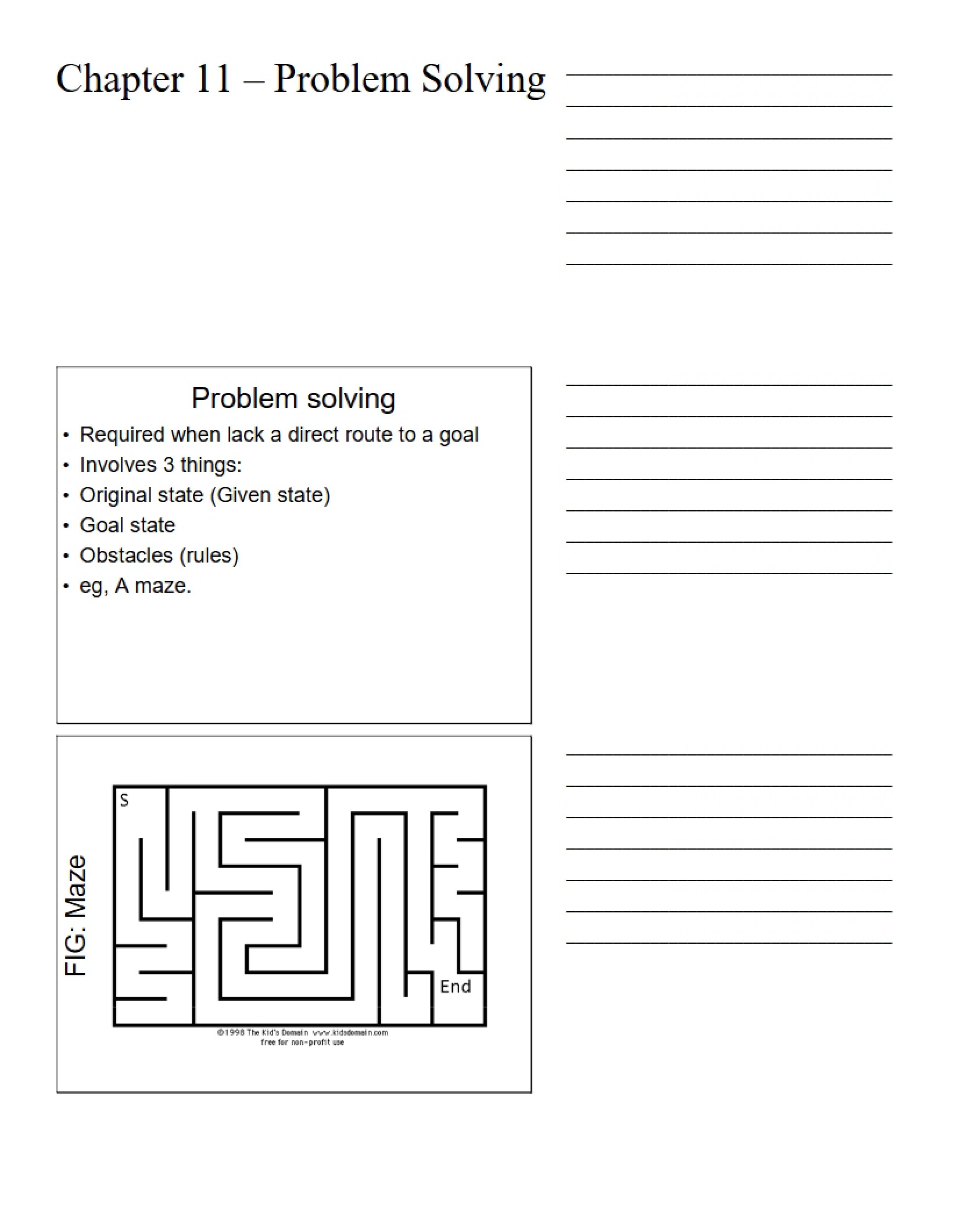 Problem Solving Strategies (Chapter 11)