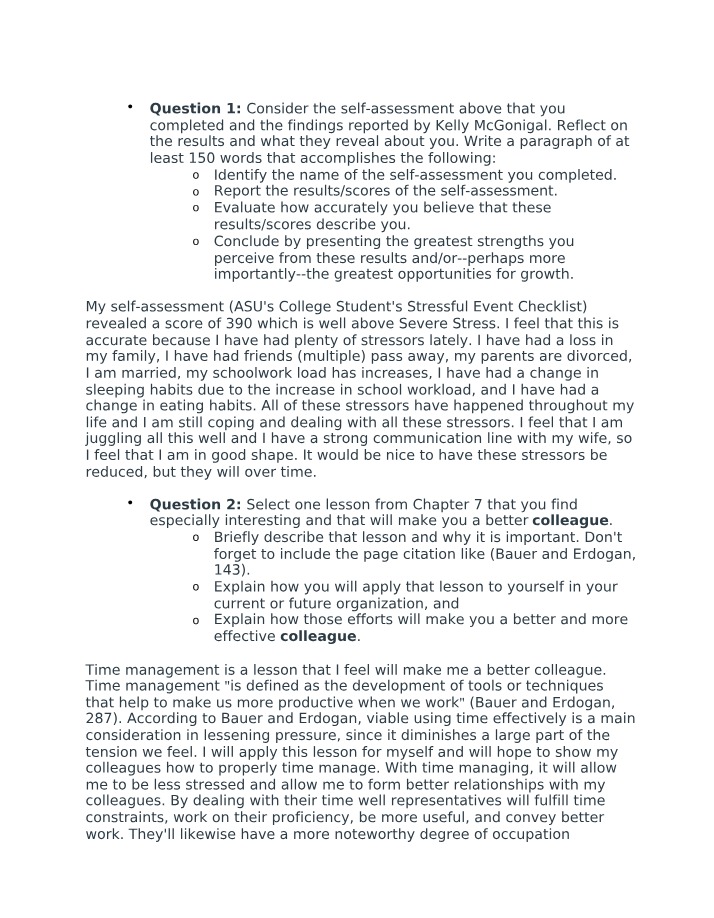 Worksheet for Module 7