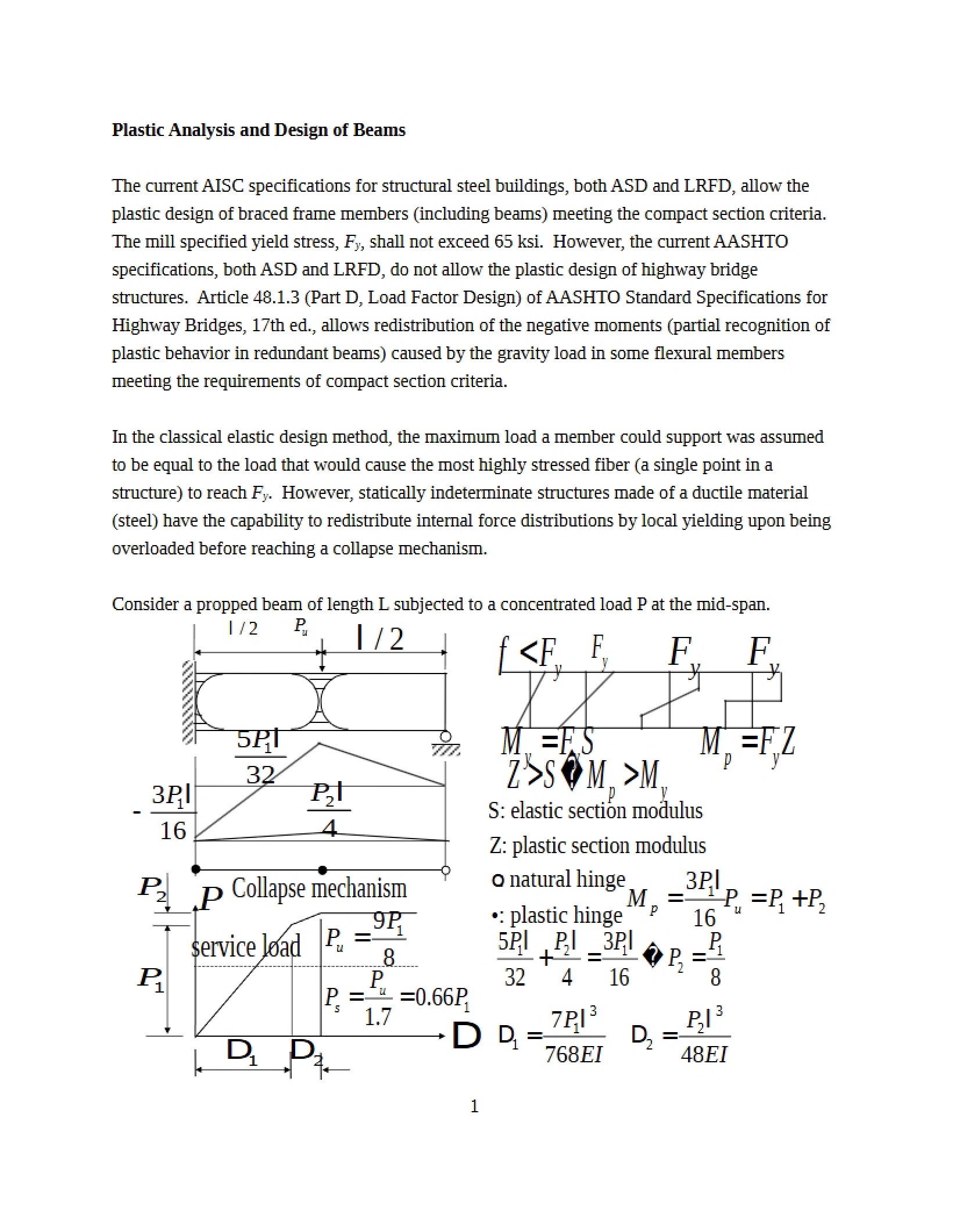 Analysis of Plasticity