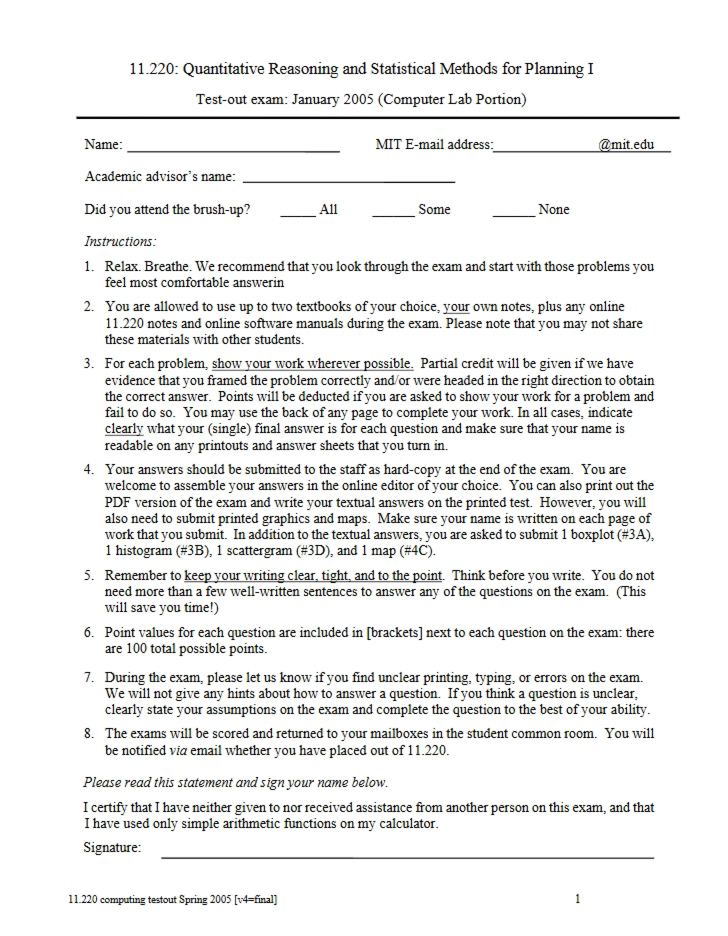 Course Syllabus