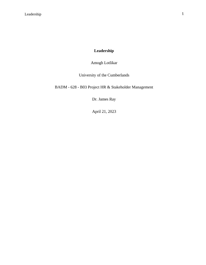 Week 7 Discussion Forum - BADM 628
