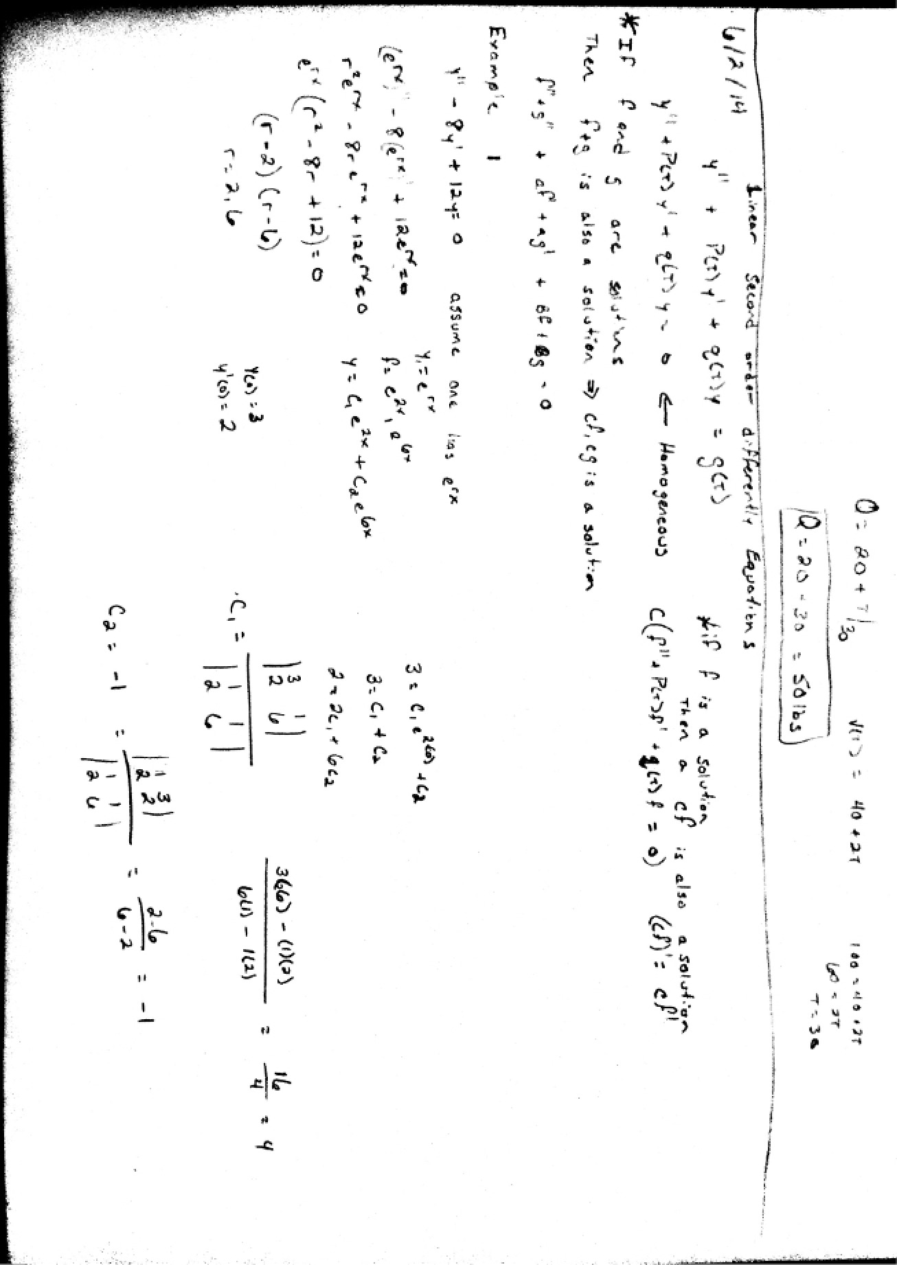 Learning Materials in Differential Equations