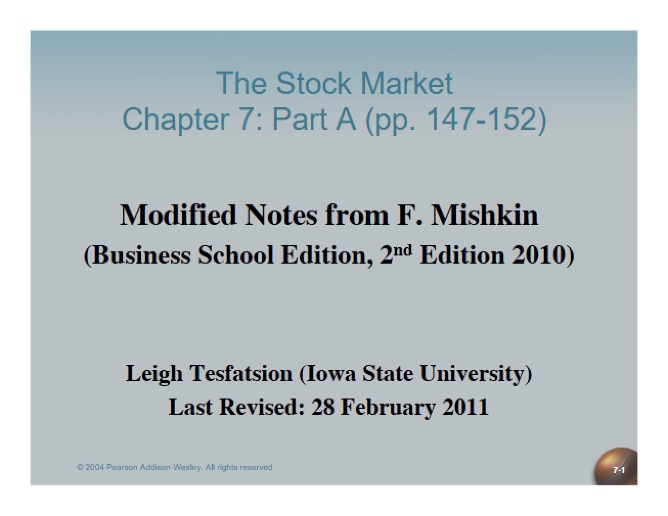 Introduction to the Stock Market
