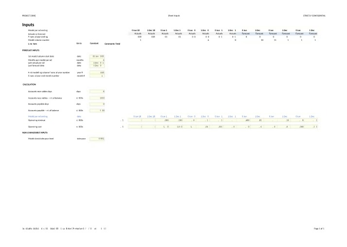 Financial Forecasting Model Project