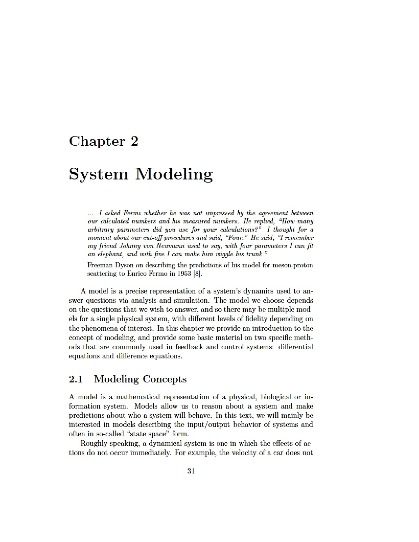 Models of Systems
