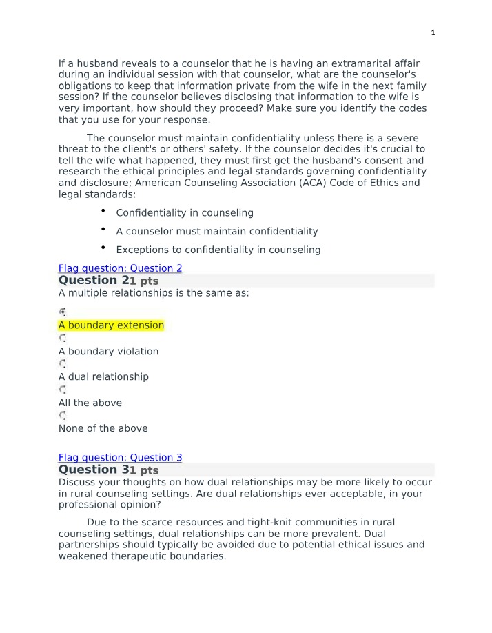Maintaining Confidentiality - Ethical Obligations in Counseling