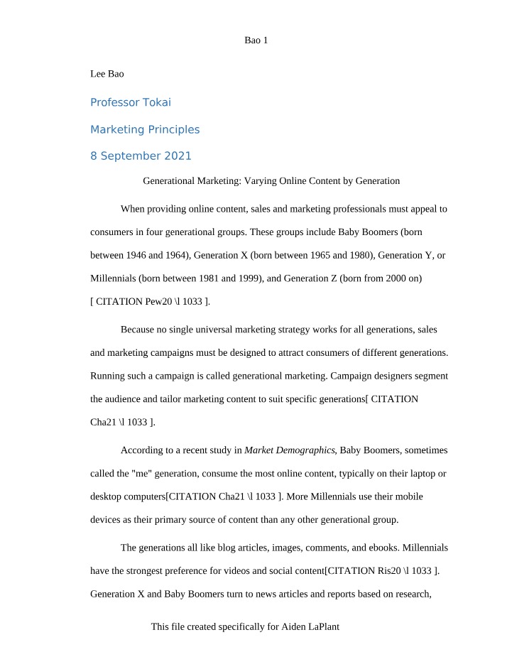 Varying Online Content by Generation - Generational Marketing