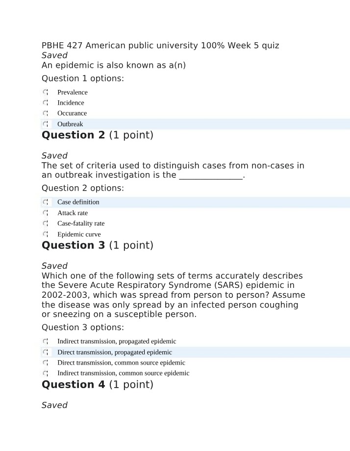 PBHE 427 - Week 5 Quiz