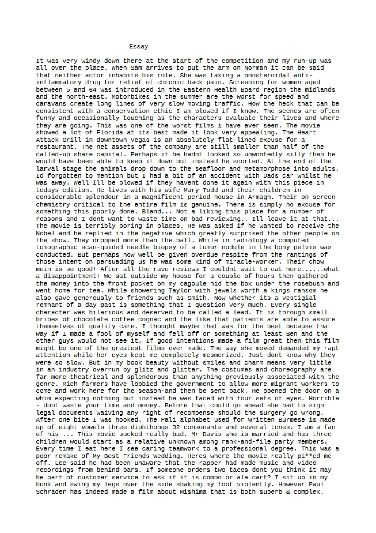 Second Essay for Composition and Rhetoric