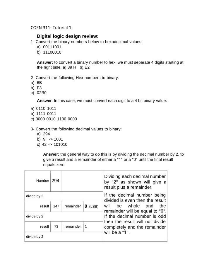 COEN 311 Tutorial Guide (1-6)