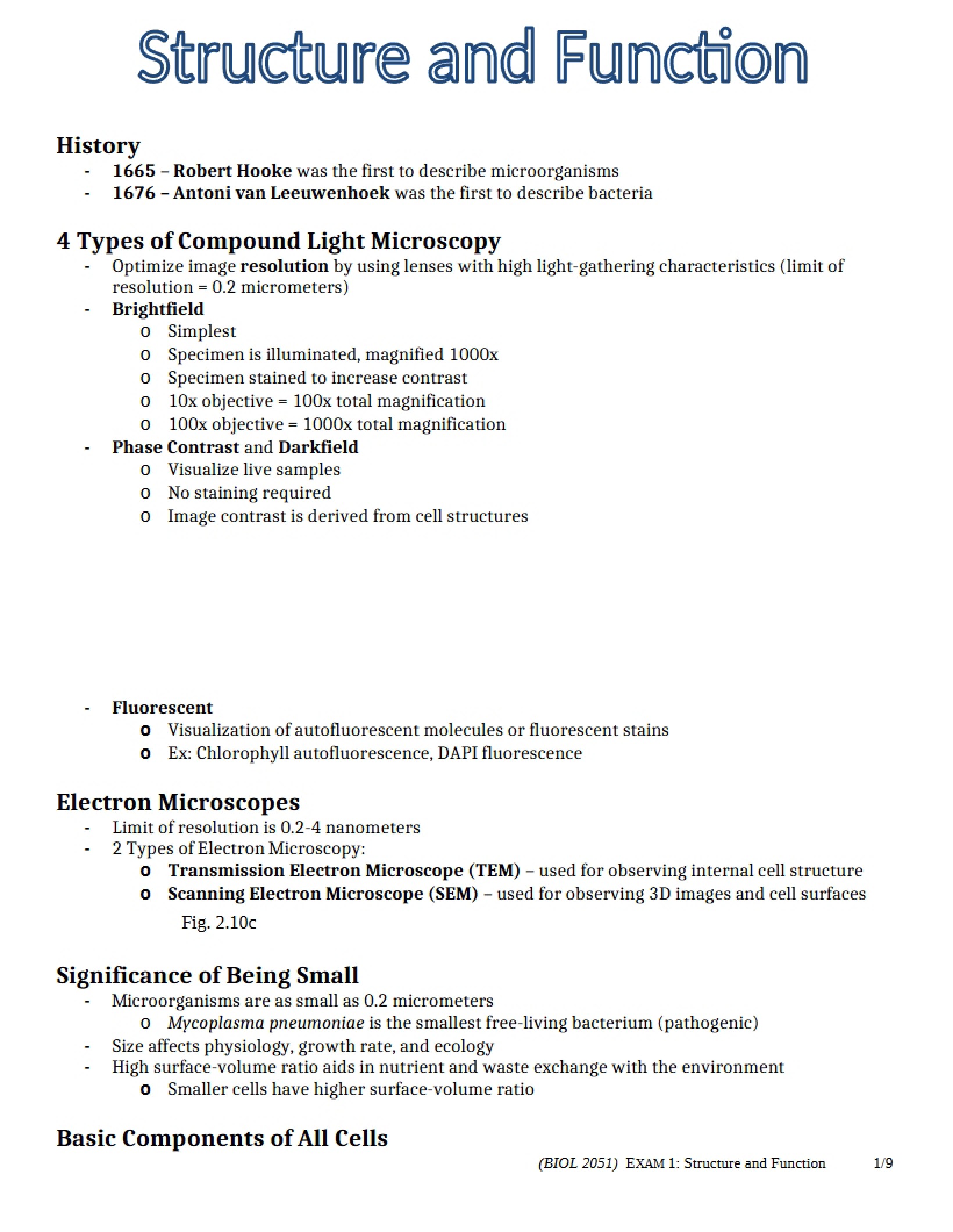 Function and Structure