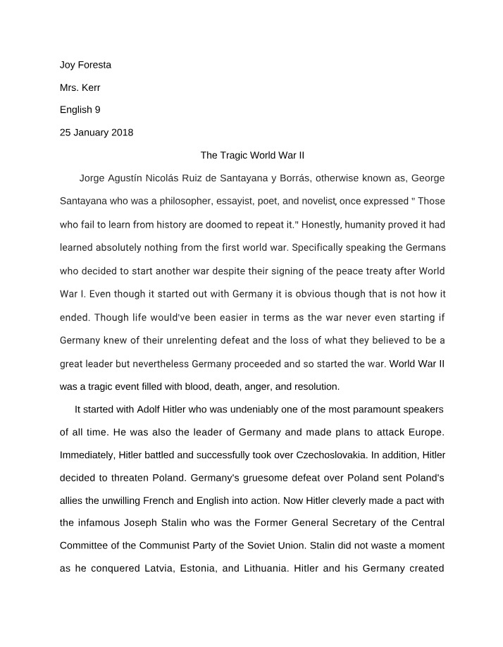 World War II - Hitler's Ambition and Devastation