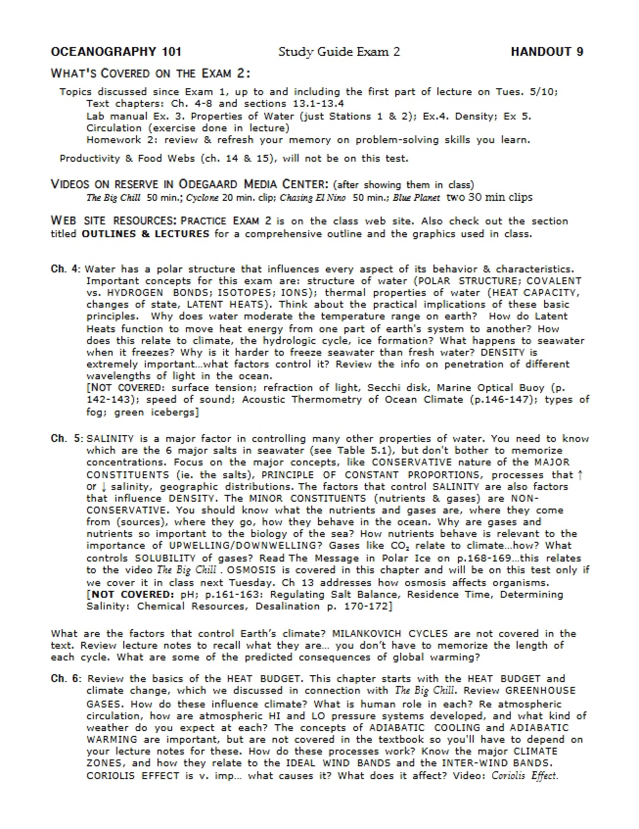 Preparation for Test - 2 Pages