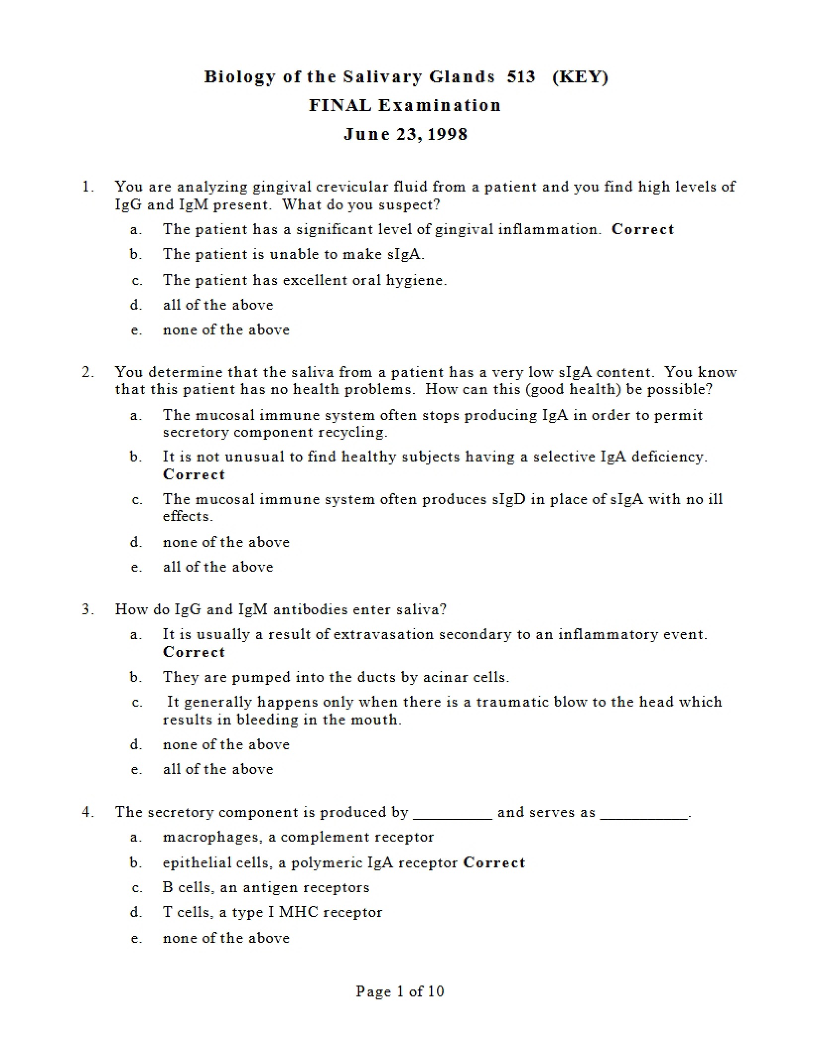 Final Examination