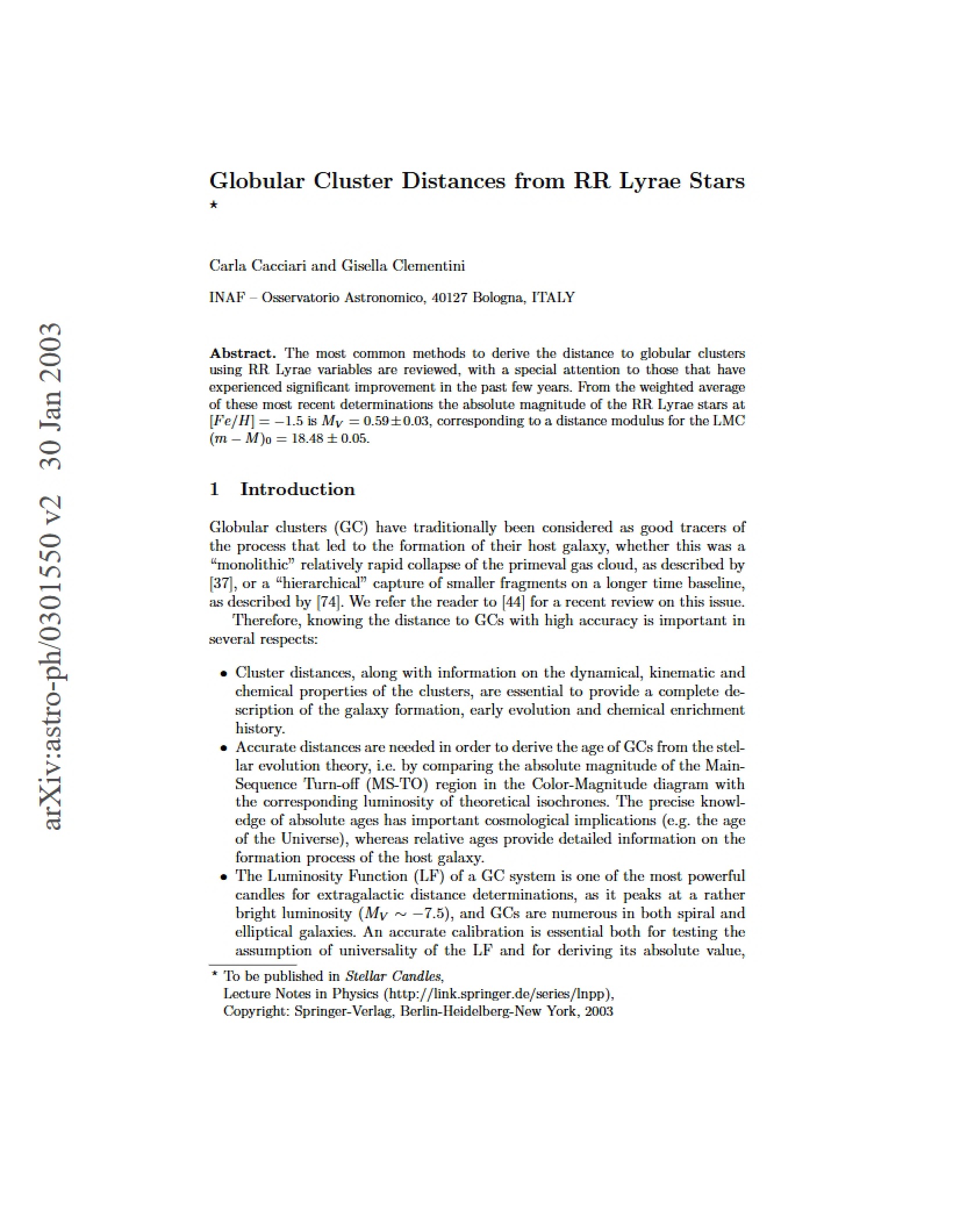 Using RR Lyrae Stars to Measure Globular Cluster Distances
