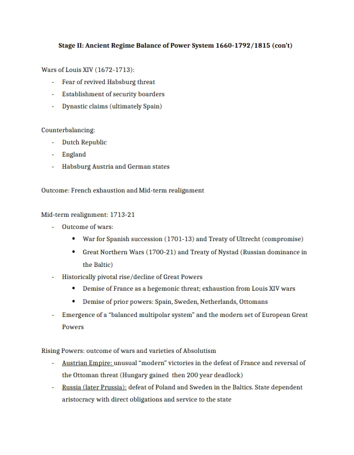 Notes 9.24.15 - Politics of War and Peace