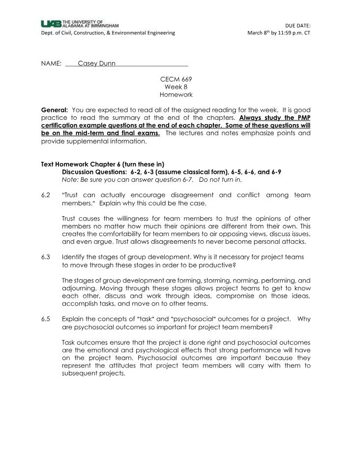 CECM 669 Homework - Week 8