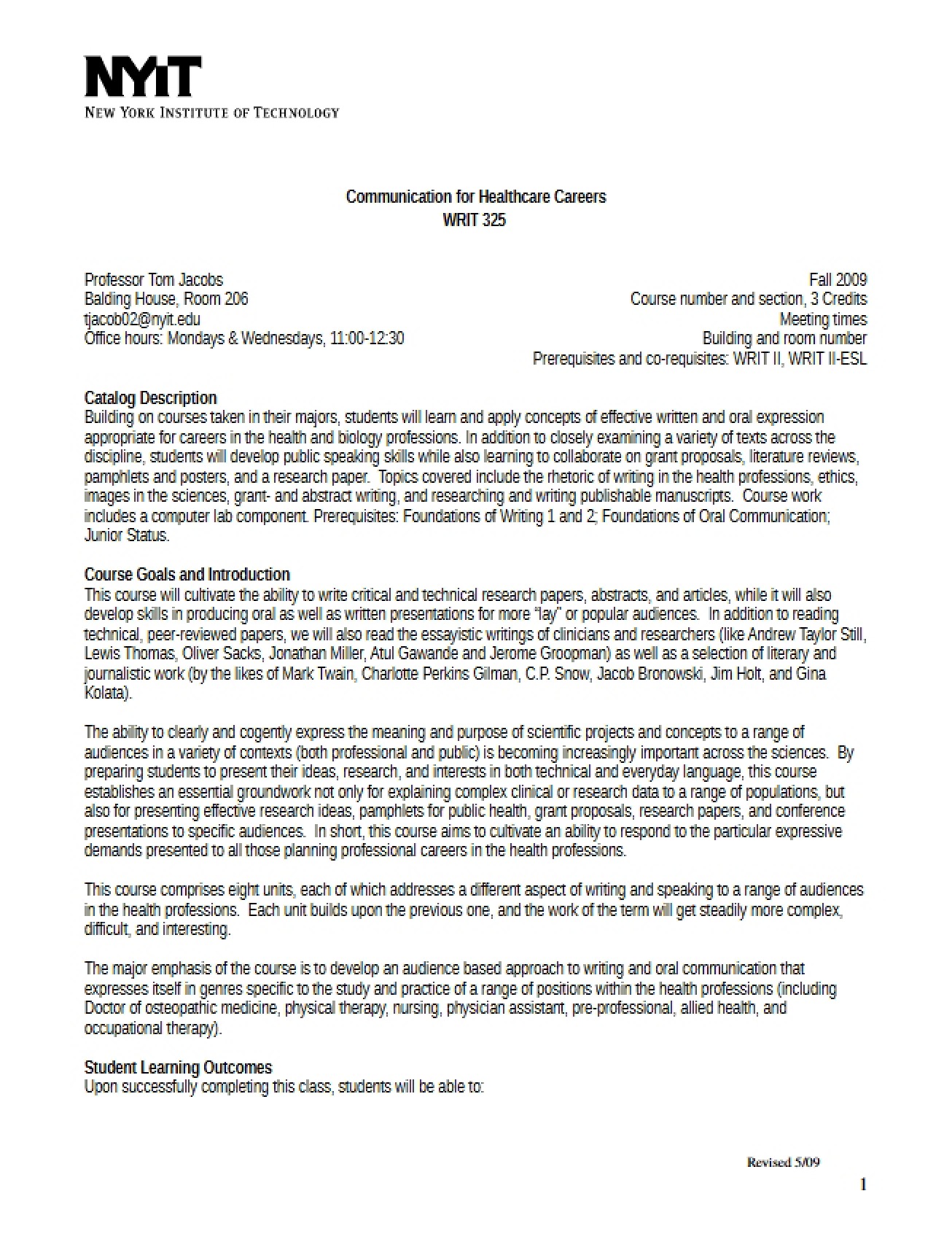Healthcare Career Communication