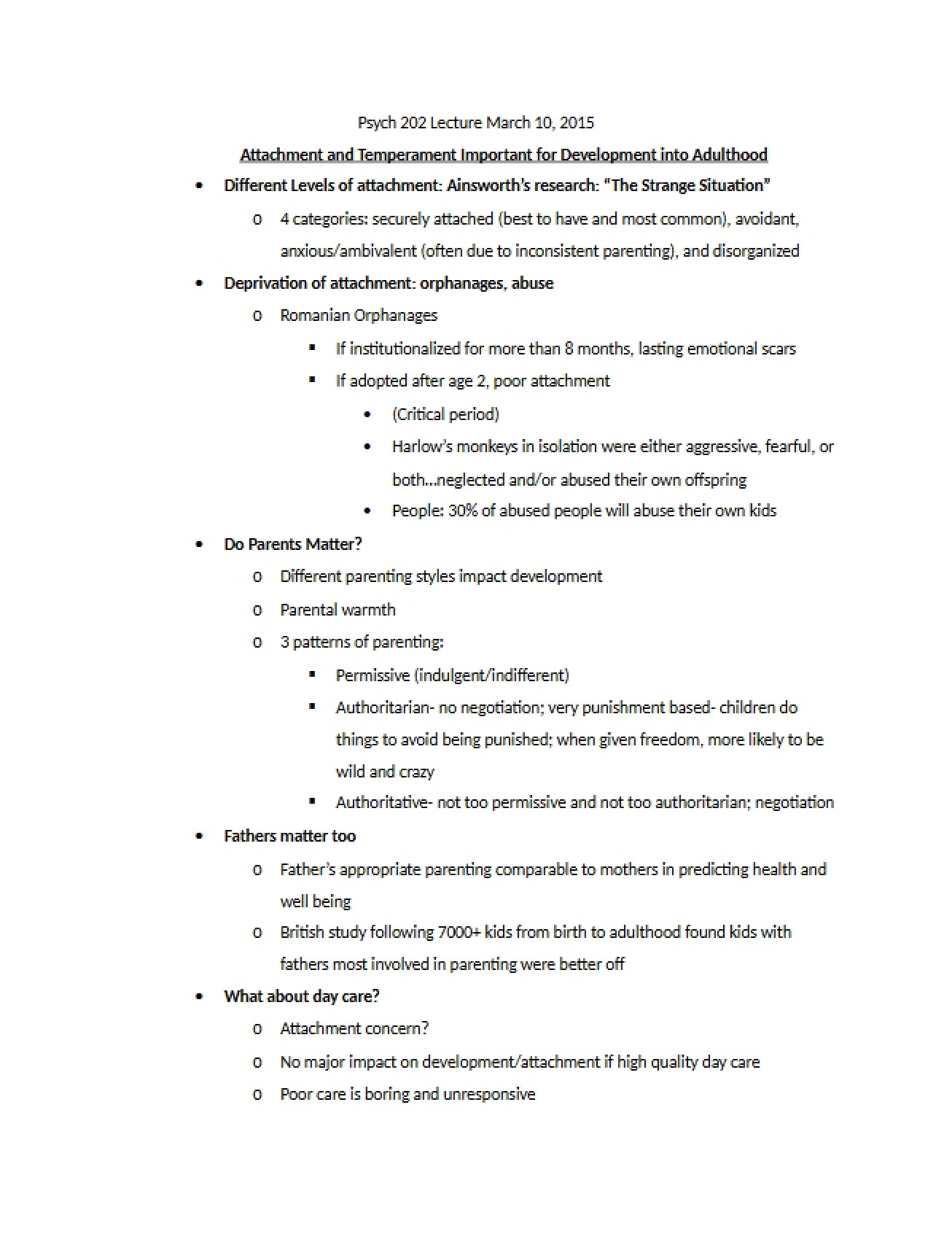 Psych Lecture March 10, 2015