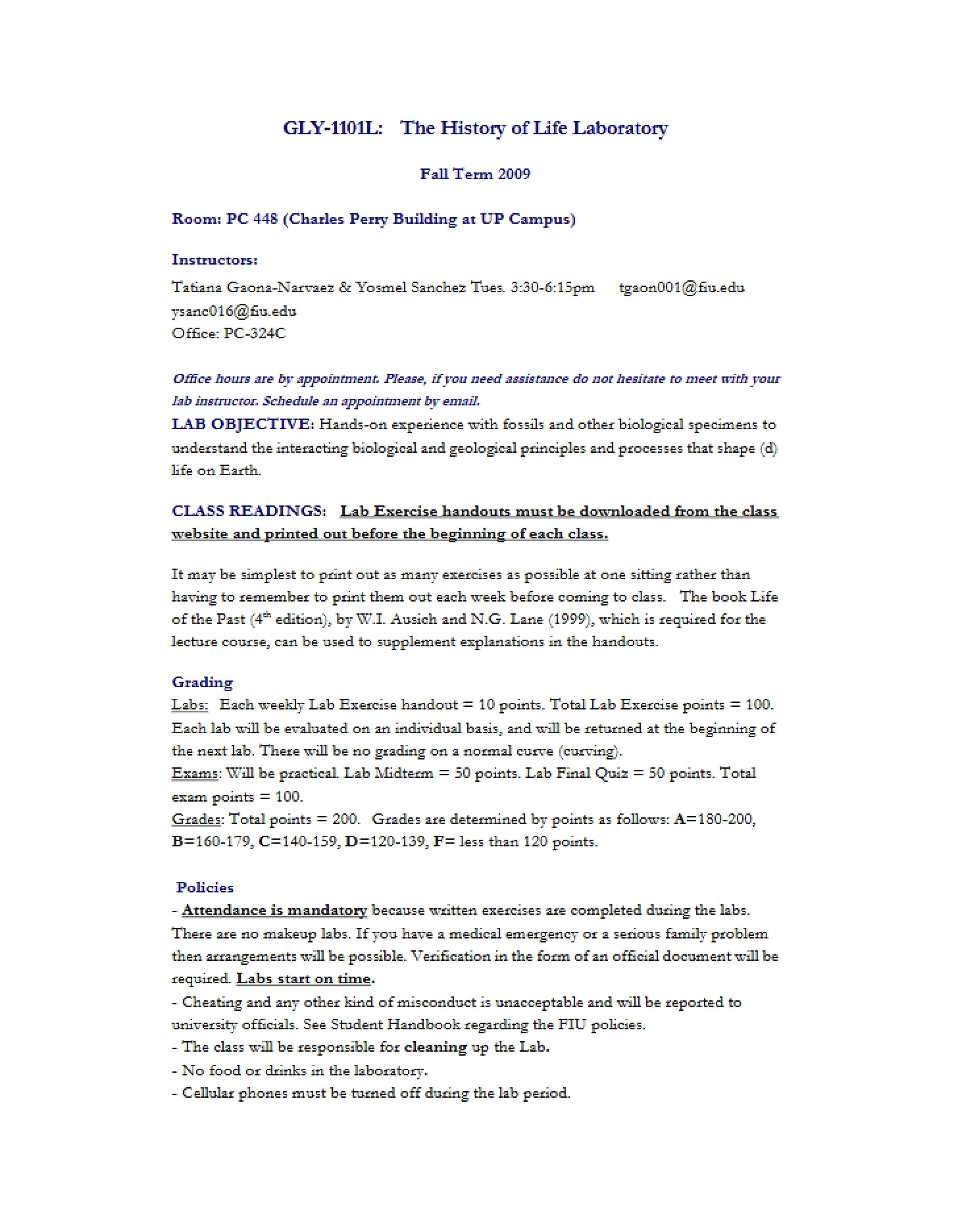 Learning Framework and Syllabus