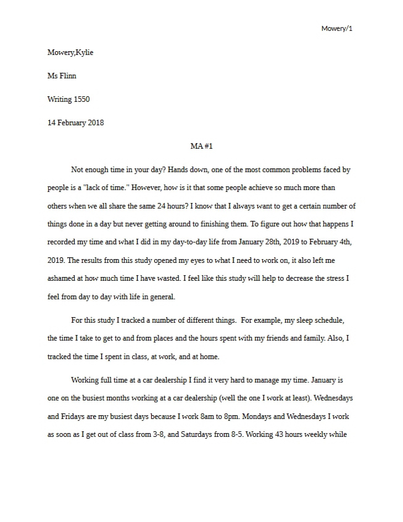 Essay on Procrastination