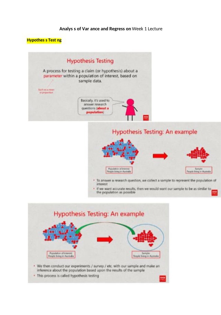 Hypothesis Testing, P-Values, and Confidence Intervals