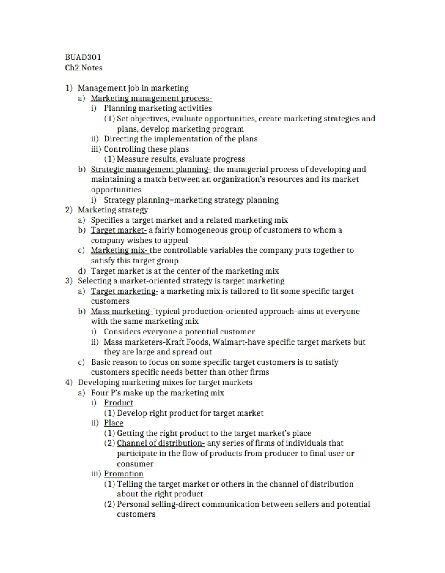 Marketing Management Roles