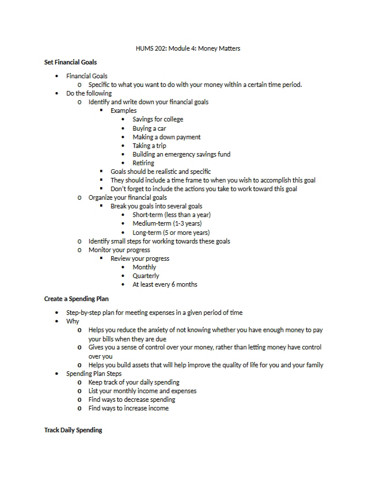 Module 4 HUMS 202
