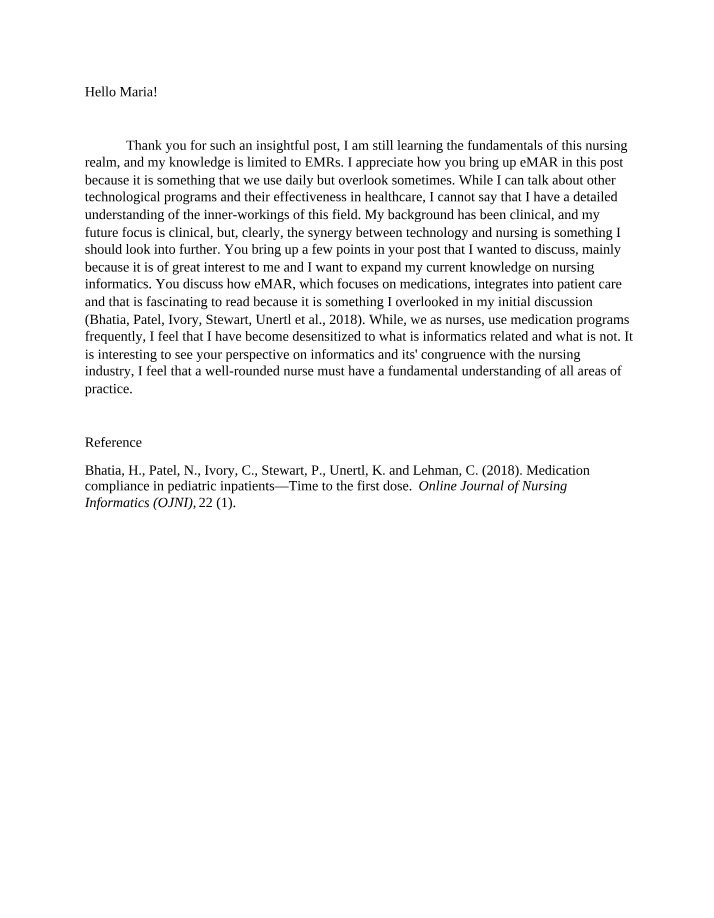 eMAR Integration in Patient Care