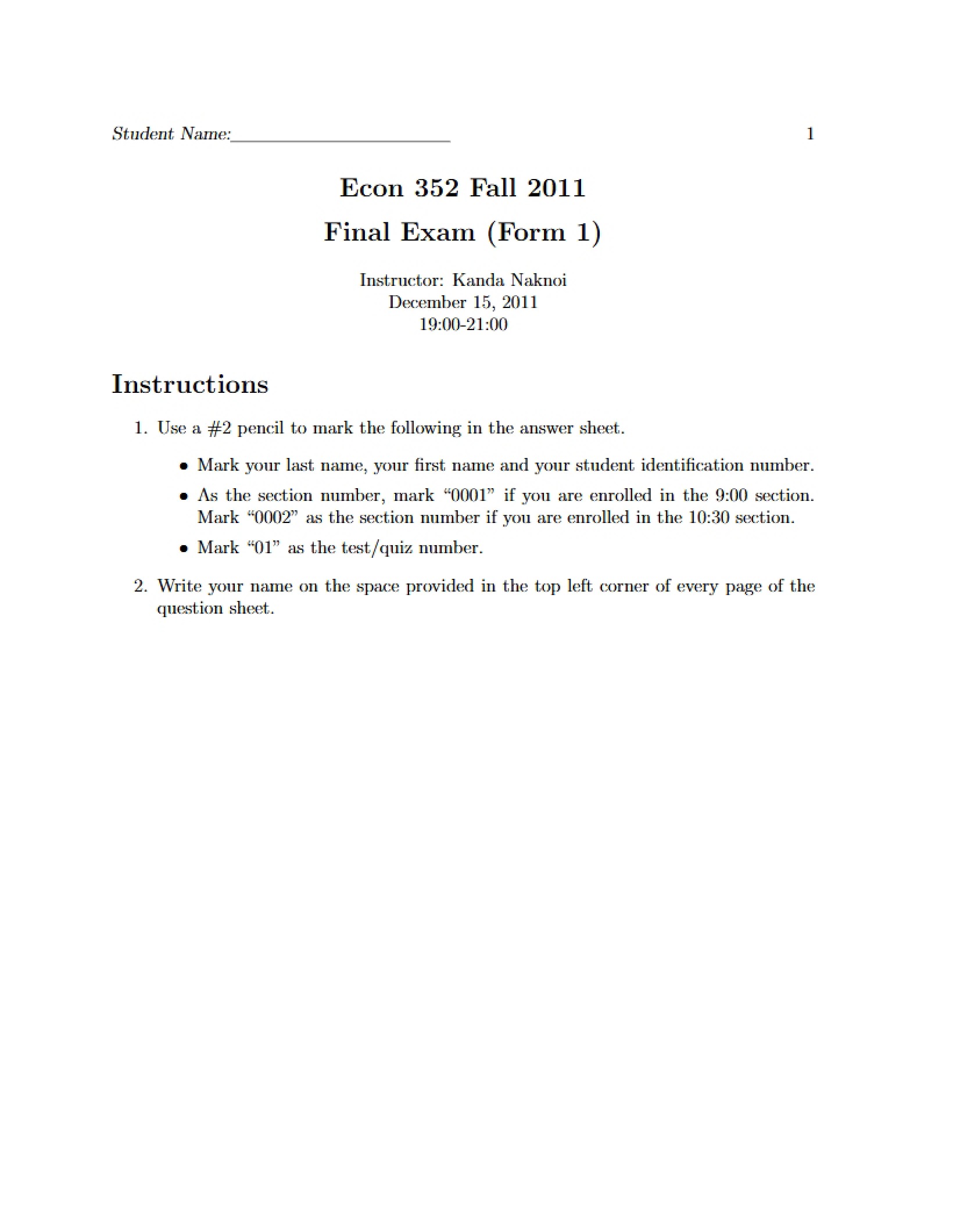 Intermediate Macroeconomics Final
