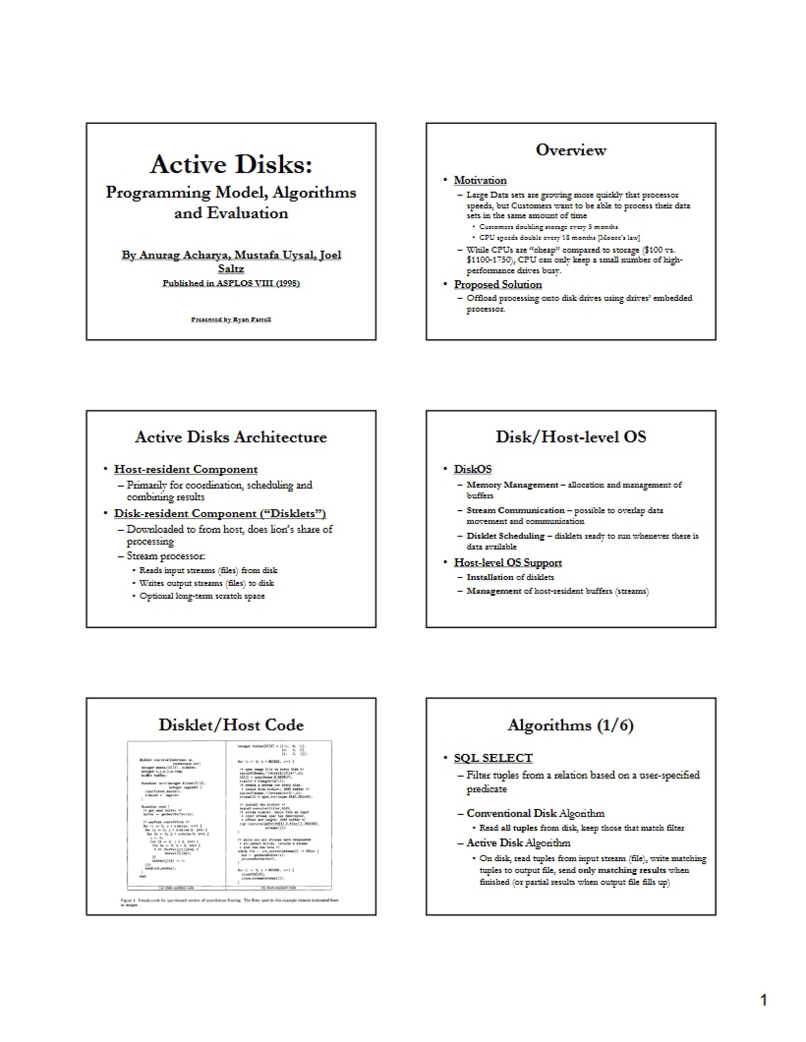 Disks Active
