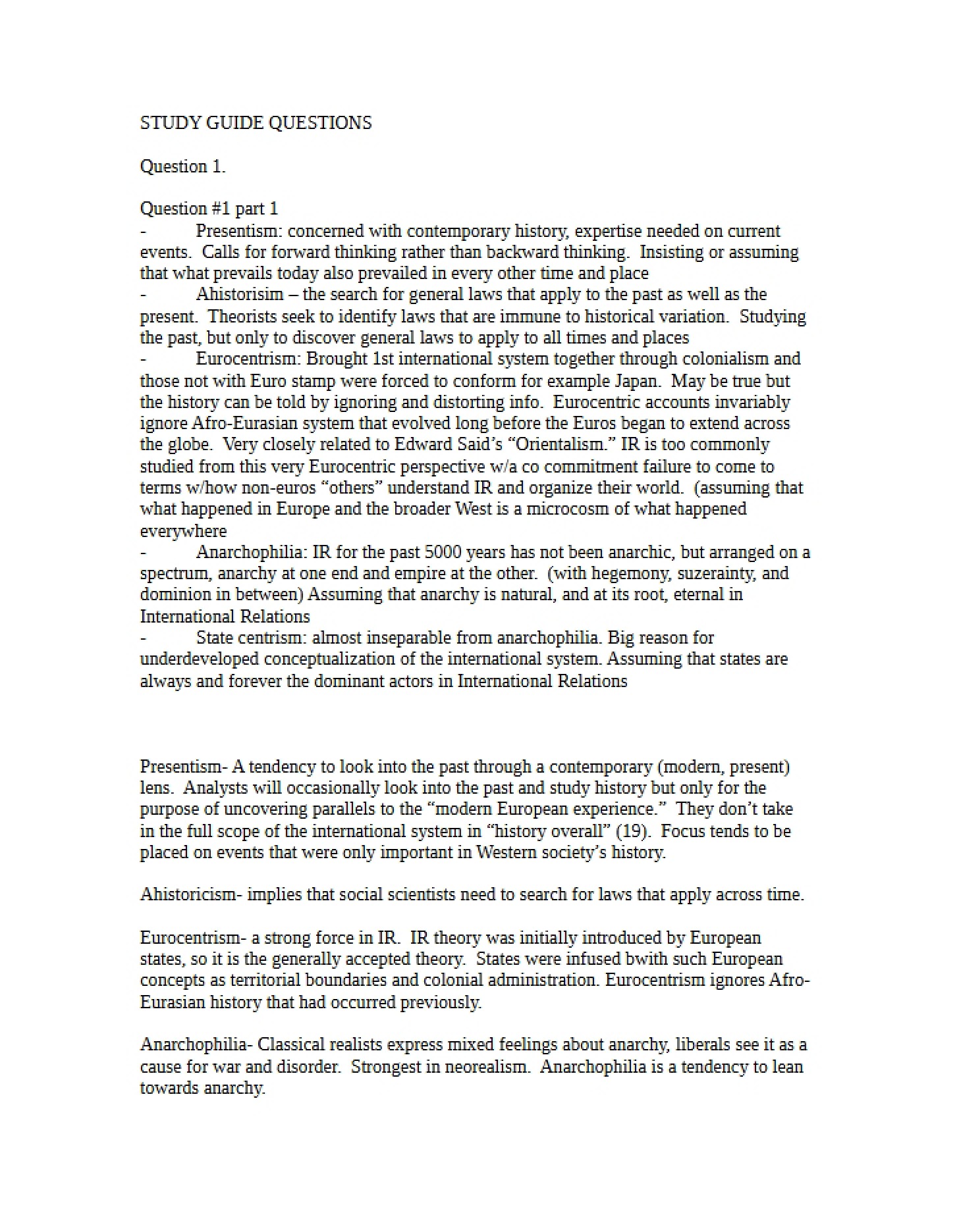 Study Guide (OK)