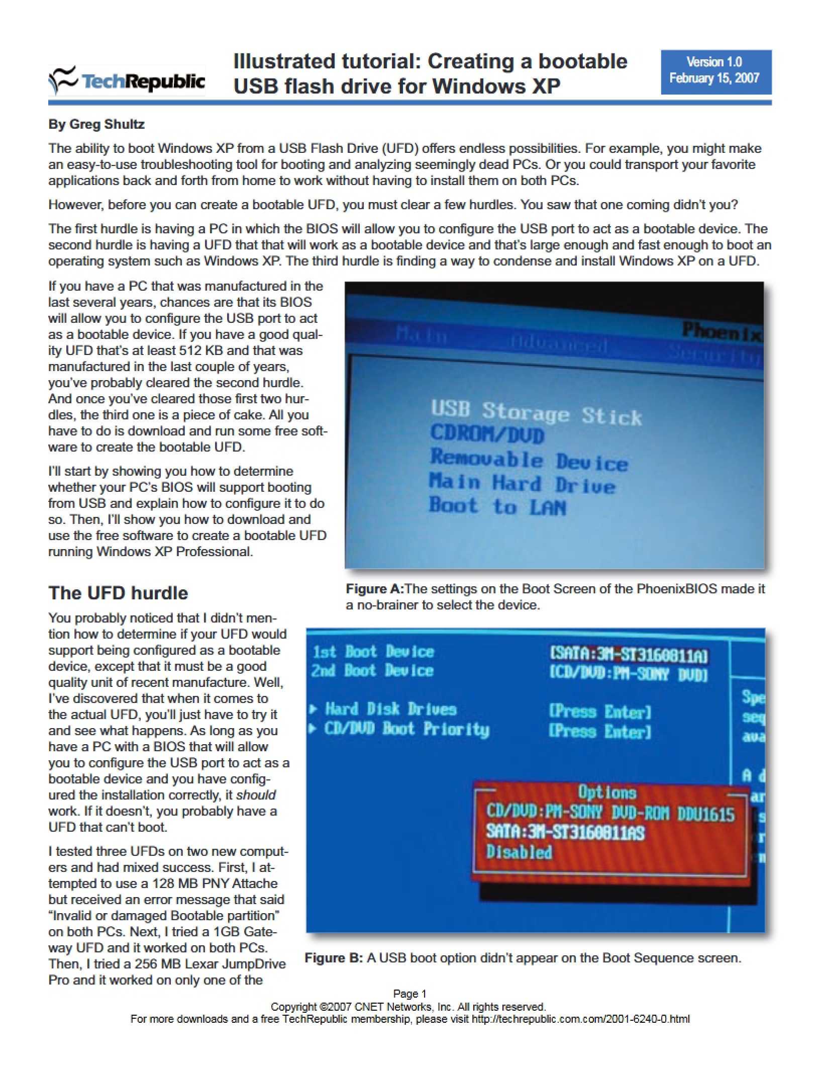 Creating a Windows XP Bootable USB Drive Illustrated Tutorial