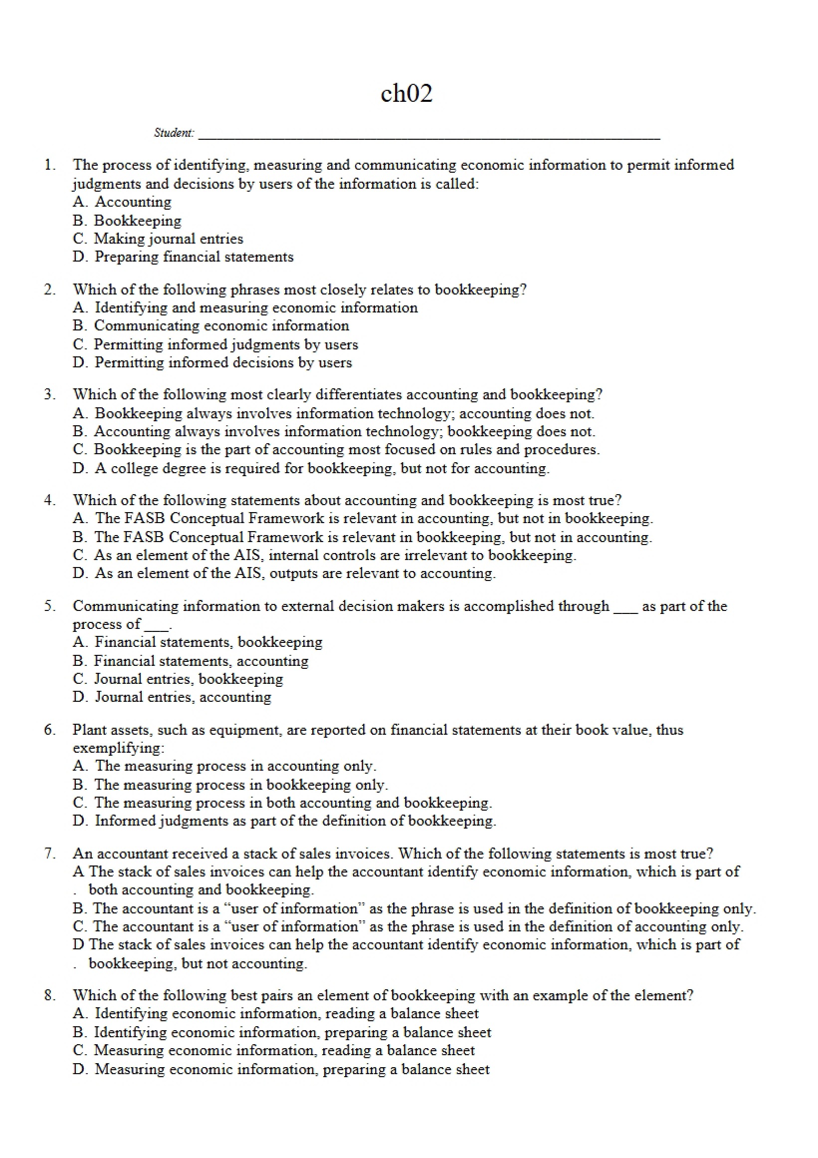 Guide for Study