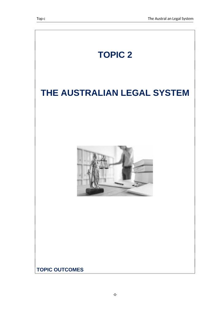 Sources of Law and Case Studies in the Australian Legal System