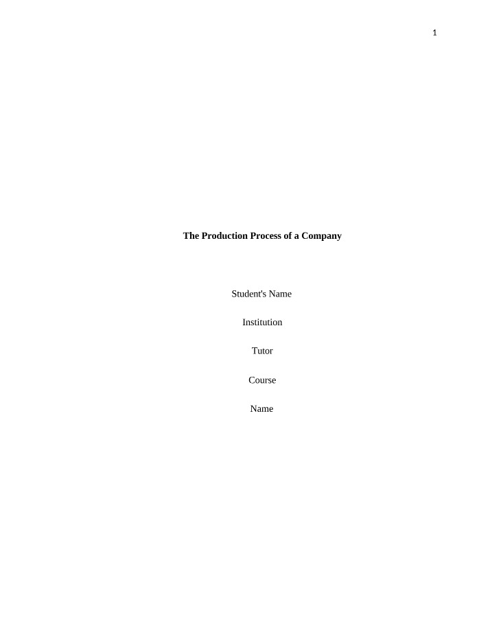 Manufacturing Processes for Increased Profitability