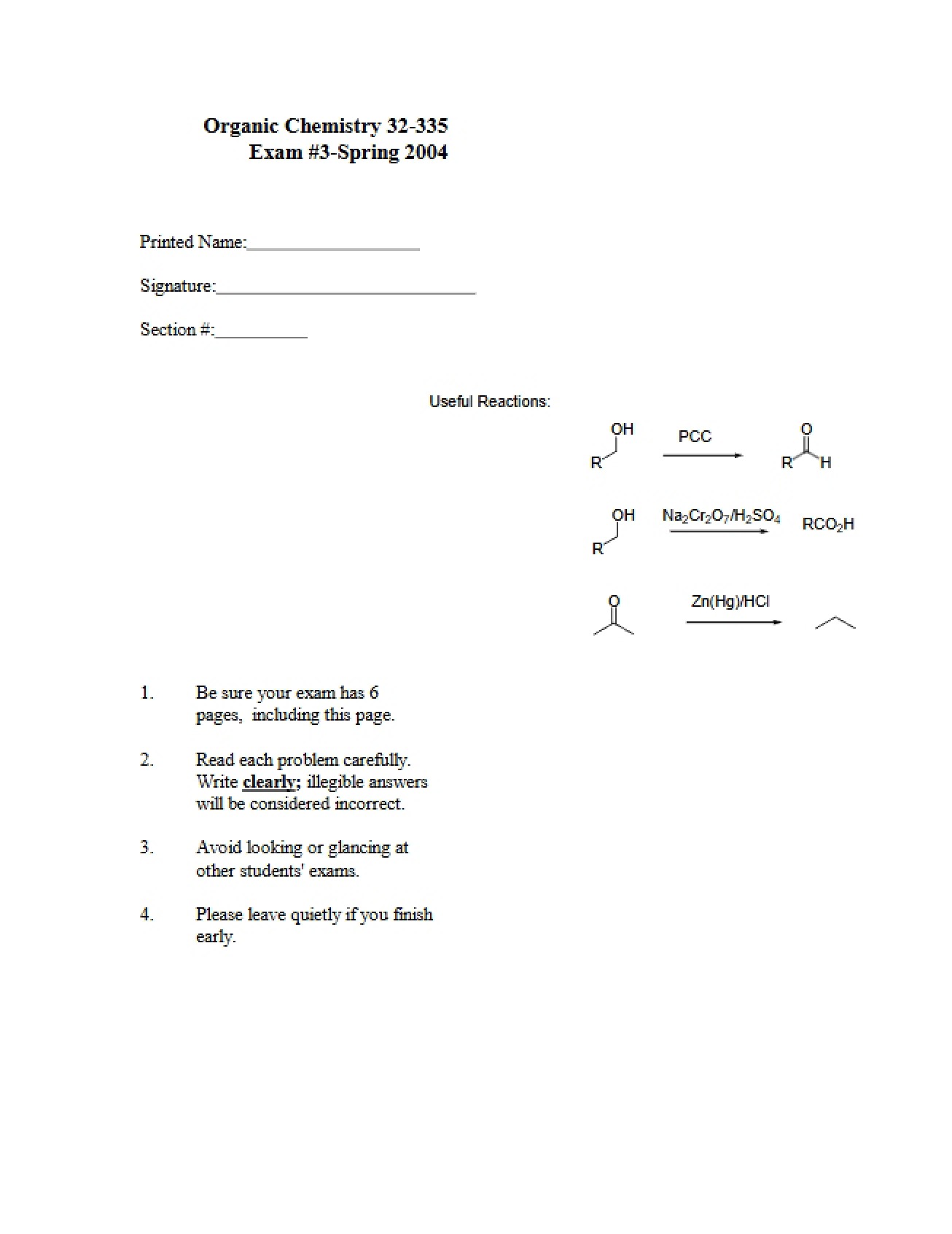 Spring 2004 Exam 3