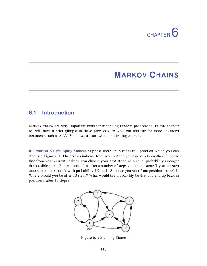 Modeling Random Phenomena with Markov Chains